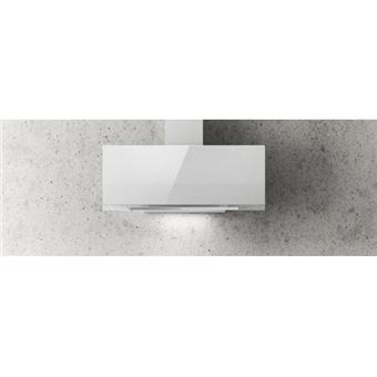 Elica Aplomb WH/A/60 - Hotte - hotte décorative - largeur : 59.8 cm - profondeur : 25 cm - evacuation & recyclage - Blanc verre