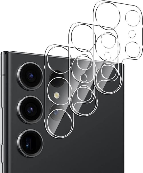 Verres Protection Camera Arriere Transparent X3 Pour Samsung Galaxy S23 Ultra Little Boutik©