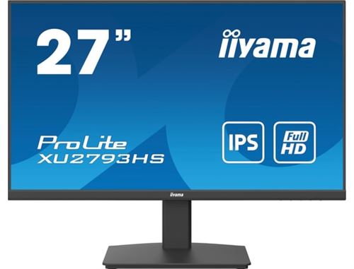 iiyama ProLite XU2793HS-B6 - Écran LED - 27 - 1920 x 1080 Full HD (1080p) @ 100 Hz - IPS - 250 cd/m² - 1000:1 - 1 ms - HDMI, DisplayPort - haut-parleurs - noir, mat