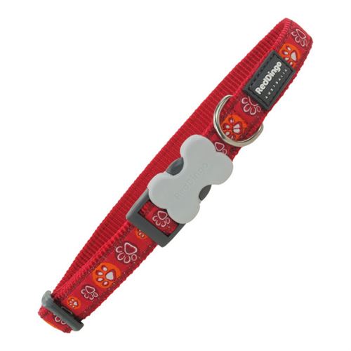 Meilleurs prix pour Collier pour Chien Red Dingo Style Empreinte des animau 2 3147 cm Rouge