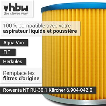 Vhbw - vhbw 5x Filtre rond / filtre en lamelles pour aspirateur