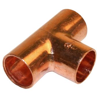 Raccord Té égal à souder cuivre D.28 pour tube en cuivre - Tuyaux fixations  et accessoires - Achat & prix