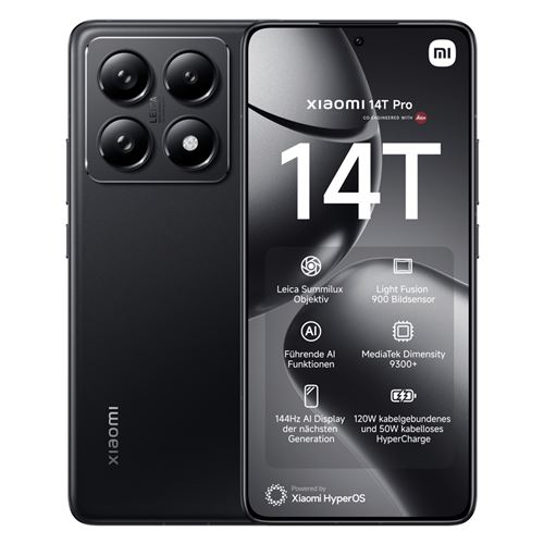 Xiaomi 14T Pro 5G 12Go 1To Noir