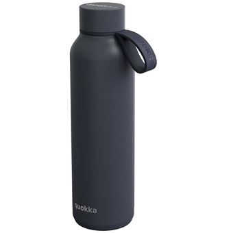 Bouteille Isotherme 630ml Collection Solid avec Sangle Quokka Graphite - 1
