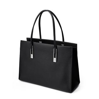 Sac à main en cuir véritable pour femmes noir livraison gratuite - 1