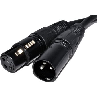 Câble Audio Xlr 3 Broches Femelle Pour Microphone Rca Male 3m à Prix  Carrefour