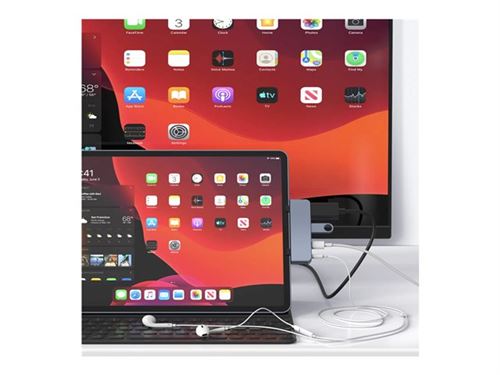 Targus HyperDrive 4-in-1 Hub - Station d'accueil - USB-C - HDMI - pour Apple 10.9-inch iPad Air; 11-inch iPad Pro; 12.9-inch iPad Pro; iPad mini