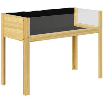 Organisateur à Thé 2 Niveaux En Bambou Et Acrylique - 8 Compartiments Pour Jusqu'à 80 Sachets - Gain De Place Pour Cuisine, Bureau Ou Café