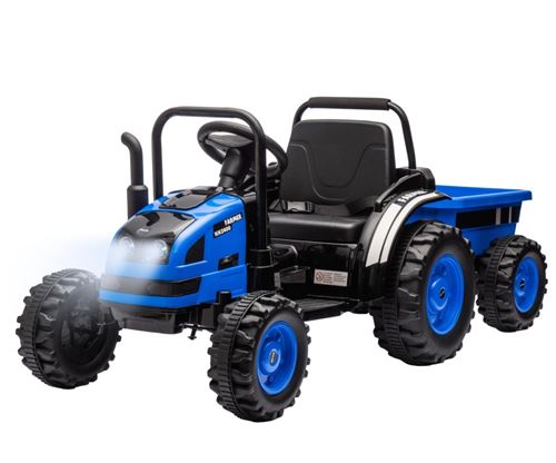 MILLY MALLY Tracteur electrique avec remorque FARMER Bleu