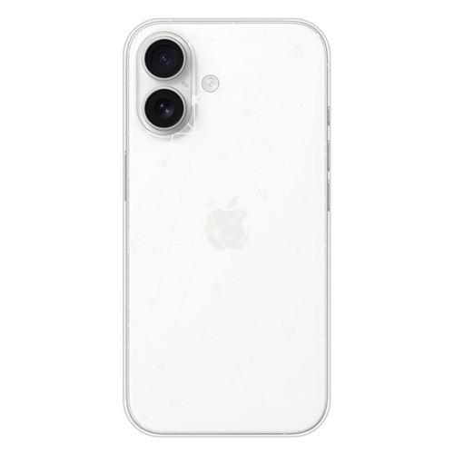 Coque en silicone imprimée compatible Apple iPhone 16 Lignes étoilées