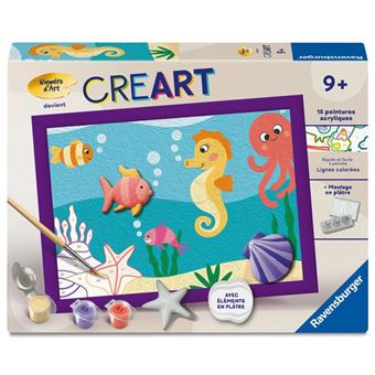 Ravensburger CreArt Kit de peinture par numéros pour enfants et adultes Ravensburger CreArt Kit de peinture par numéros pour enfants et adultes