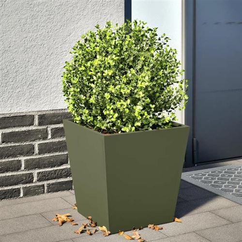 vidaXL - Jardinière - 40x40x40 cm - Vert - Image 2