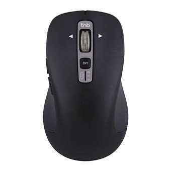 Souris sans fil T'nB MWINFINITE avec molette débrayée, Compatible PC et Mac - Noir