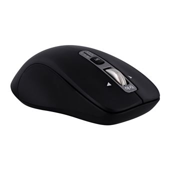 Souris sans fil T'nB MWINFINITE avec molette débrayée, Compatible PC et Mac - Noir