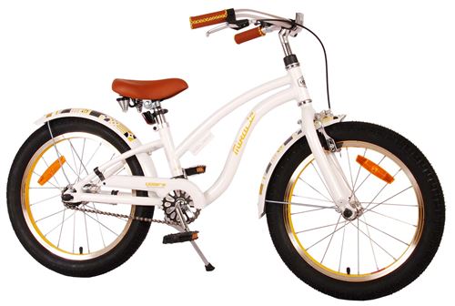 Vélo pour enfants - Volare Miracle Cruiser - Filles - 18 pouces - Blanc