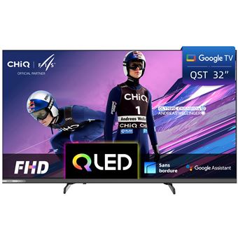 L32QST Téléviseur Intelligent 32 Pouces QLED avec Google TV,Pleine HD HDR10,Son Dolby Audio & DBX-TV - 1
