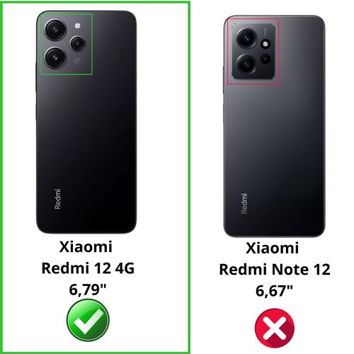 Coque antichoc pour Xiaomi Redmi Note 12 5G et 2 Verres Trempé Film  Protection Ecran Phonillico®