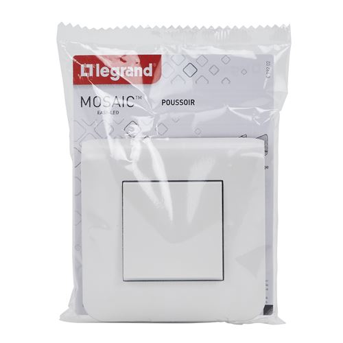 Legrand Blanc Mosaic Poussoir - Image 2