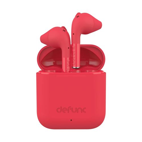Ecouteurs sans fil Bluetooth R&eacute;ducteur de bruit Certifi&eacute;s IPX4 Rouge
