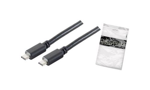 Shiverpeaks BASIC-S - Câble USB - USB-C (M) pour USB-C (M) - USB 3.1 Gen 2 - 1 m - noir