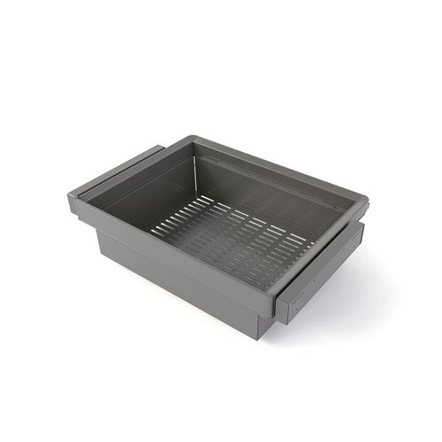 Emuca Quartz 70 Cm - Kit Panier Coulissant Titane - Coulisses Fermeture Douce - 30 Kg - Image 3
