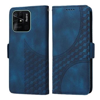 Étui Portefeuille Cuir Bleu Pour Redmi 10C - Coque Antichoc élégante - Neuf Sous Blister