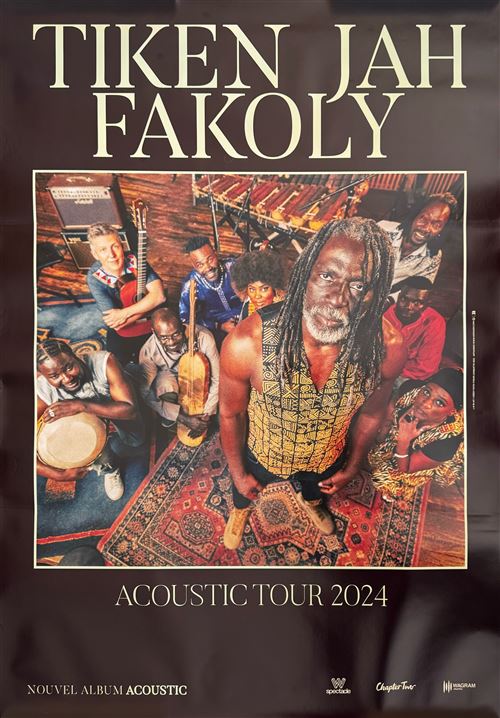 Affiche - Tiken Jah Fakoly - Acoustic Tour 2024 - 80x120cm État correct - N/A reconditionné disponible sur Fnac