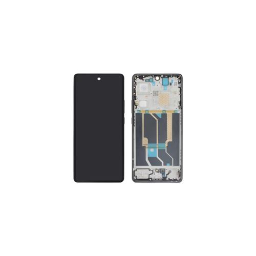 Original Ecran LCD et Vitre Tactile Noir (Avec Châssis) pour Realme GT 6T (Relife)