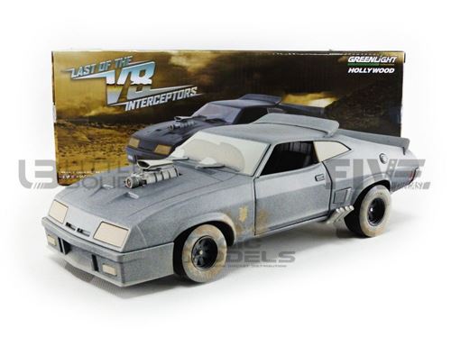 Voiture Miniature de Collection GREENLIGHT COLLECTIBLES 1-18 - FORD XB Falcon V8 - Last of the V8 Interceptor 1973 - Silver - 13559