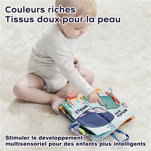 26€ sur Livre d'eveil en tissu BC Babycare Livre educatif 0 à 6