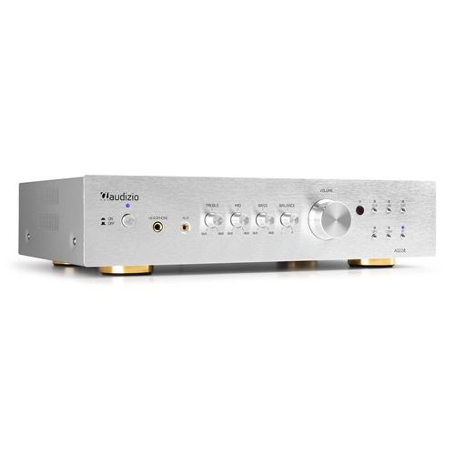 Audizio AD220A Amplificateur Hi-Fi Bluetooth 2.1 - Alu, 400 Watts, 4 Ohms, 2 sorties enceintes, 1 sortie Sub