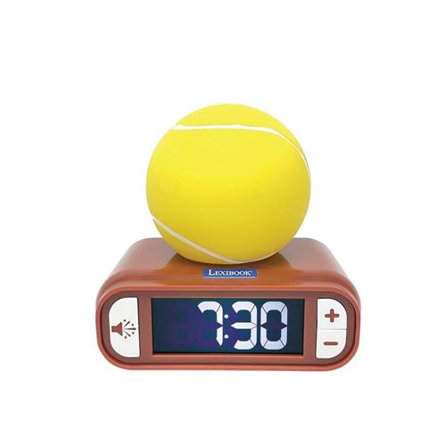 Réveil avec veilleuse Tennis en 3D