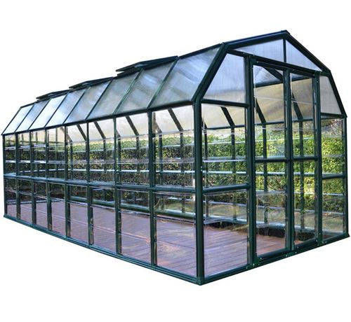 8' x 16' Palram Canopia Rion Grand Gardener Large Polycarbonate Greenhouse (2.4m x 4.8m)