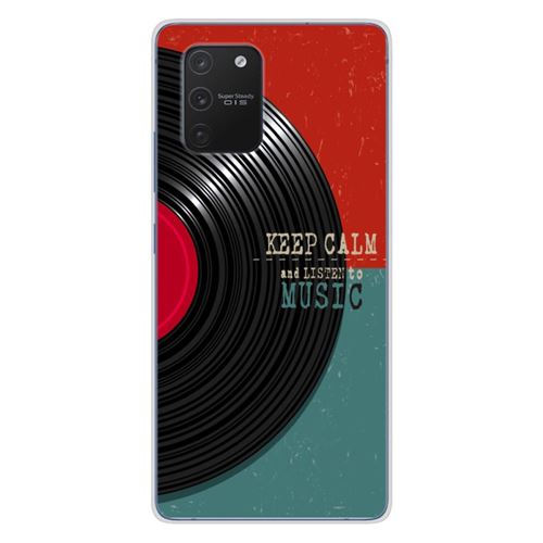 Coque en silicone imprimée compatible Samsung Galaxy S10 Lite Keep calm