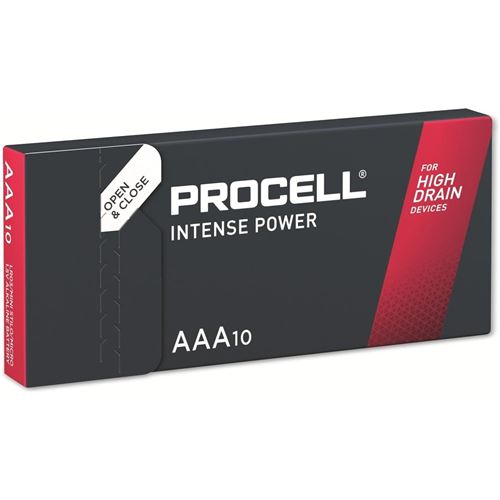 PROCELL Pack 10 Piles Alcalines Intense Power MX2400 AAA 1,5V