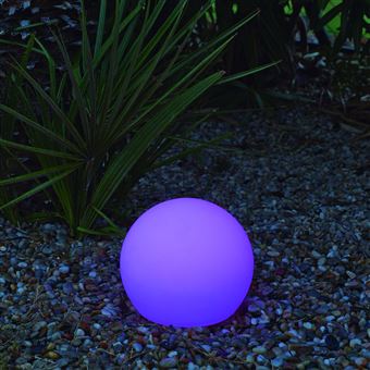 4€54 sur Newgarden - Boule lumineuse extérieure Buly 20 cm Solaire +  flottant + RGB - Luminaires extérieur - Achat & prix