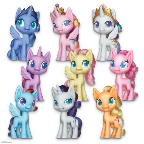 My Little Pony - Coffret de 9 figurines Poneys de 12,5 cm - Grande collection de lamitie