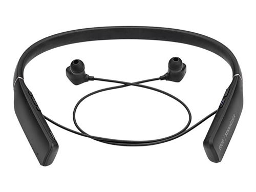 EPOS I SENNHEISER ADAPT 460T - Écouteurs avec micro - intra-auriculaire - tour de cou - Bluetooth - sans fil - Suppresseur de bruit actif - noir et argent