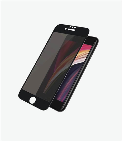 PanzerGlass Black & Case Friendly Privacy - Protection d'écran pour téléphone portable - avec filtre de confidentialité - noir - pour Apple iPhone 6, 6s, 7, 8, SE (2e génération)