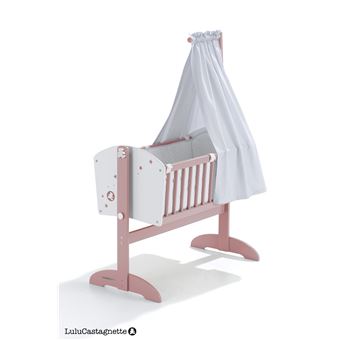 Doudou Berceau Bebe A Bascule Avec Baldaquin En Bois Rose Blanc Lit Pour Enfant A La Fnac Doudou Berceau Bebe A Bascule Avec Baldaquin En Bois Rose Blanc Lit Pour Enfant A La Fnac