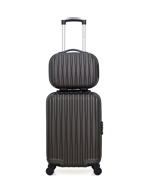 Set de 2 Valises WAVE PARIS VOLGA-H GRIS F en ABS