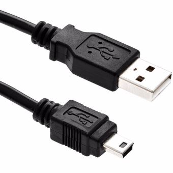 G-Shield 1m Câble Mini USB 2.0 A Mâle vers Mini B Data Sync Chargeur et Données pour Caméras Disques Durs Externe 1 Mètre Noir - 1