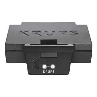 Machine à gauffre KRUPS 850 Watt Noir en acier inoxydable