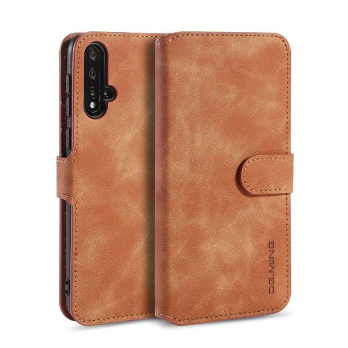 Etui en PU style rétro marron pour votre Huawei Nova 5/Nova 5 Pro
