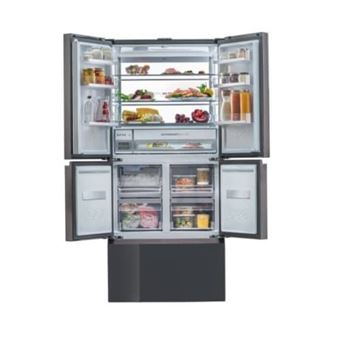 REFRIGERATEUR MULTI-PORTES, NO FROST, 488L,NOIR GLASS DOOR