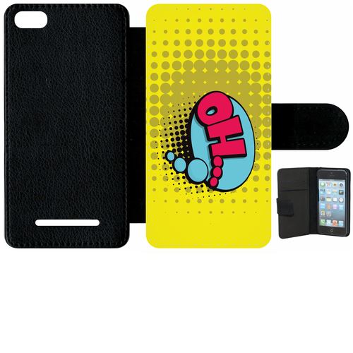 Étui Porte Feuille Xiaomi Mi 4c Oh Fond Jaune