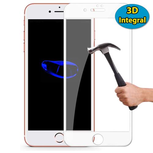 Film Verre Trempé Intégral 3D pour Apple iPhone 8 Plus - Blanc