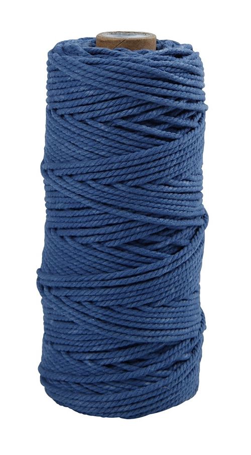Creotime cordon de coton épais 315 m bleu