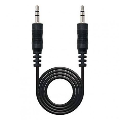 Nanocable Noir Câble Audio Jack (3,5 Mm) 10.24.0110 10 M