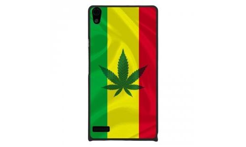 Coque rigide pour Huawei Ascend P6 avec impression Motifs rasta